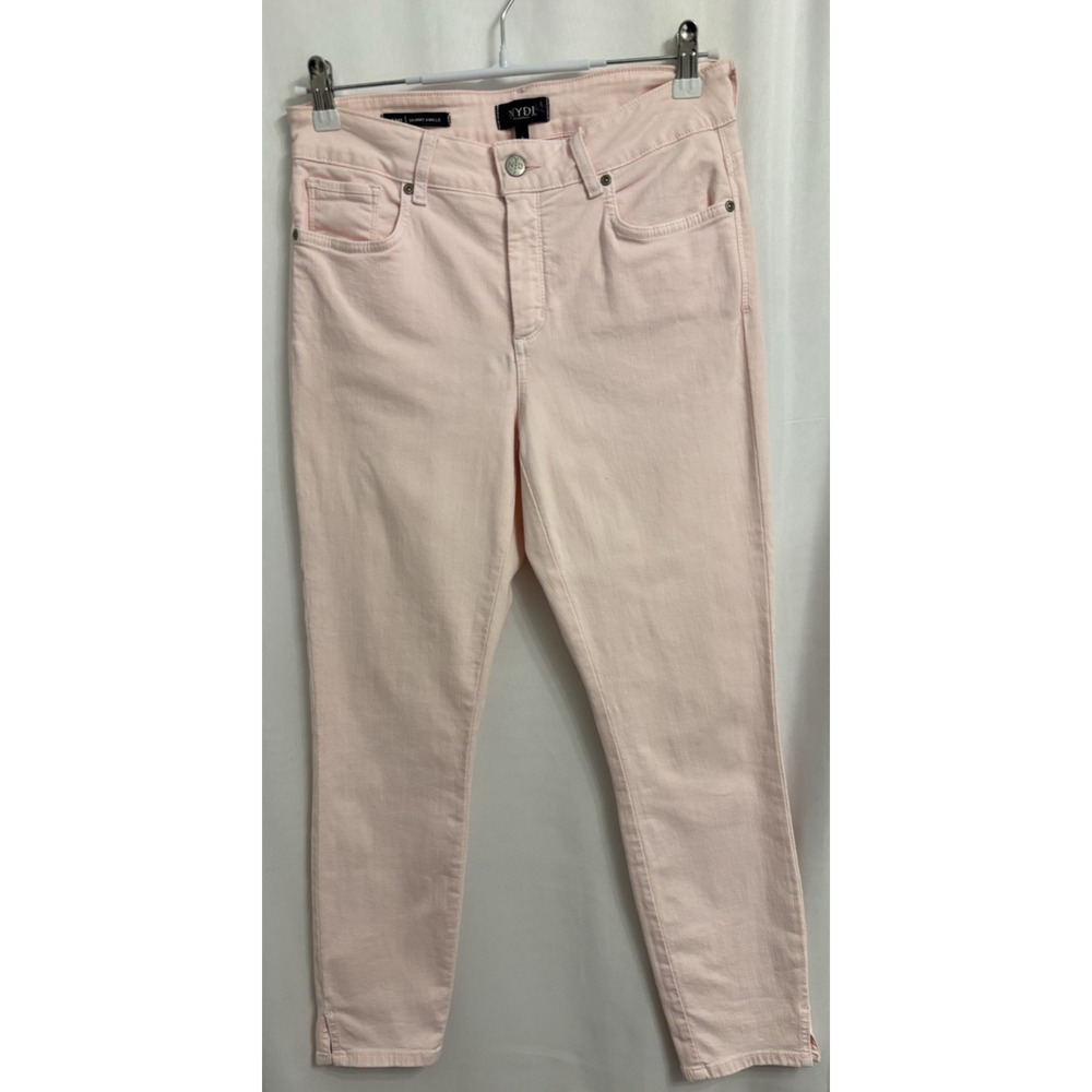 NYDJ Women's 6‎ Light Pink Ami Skinny Ankle Jeans Barbie Pastel Spring Preppy
